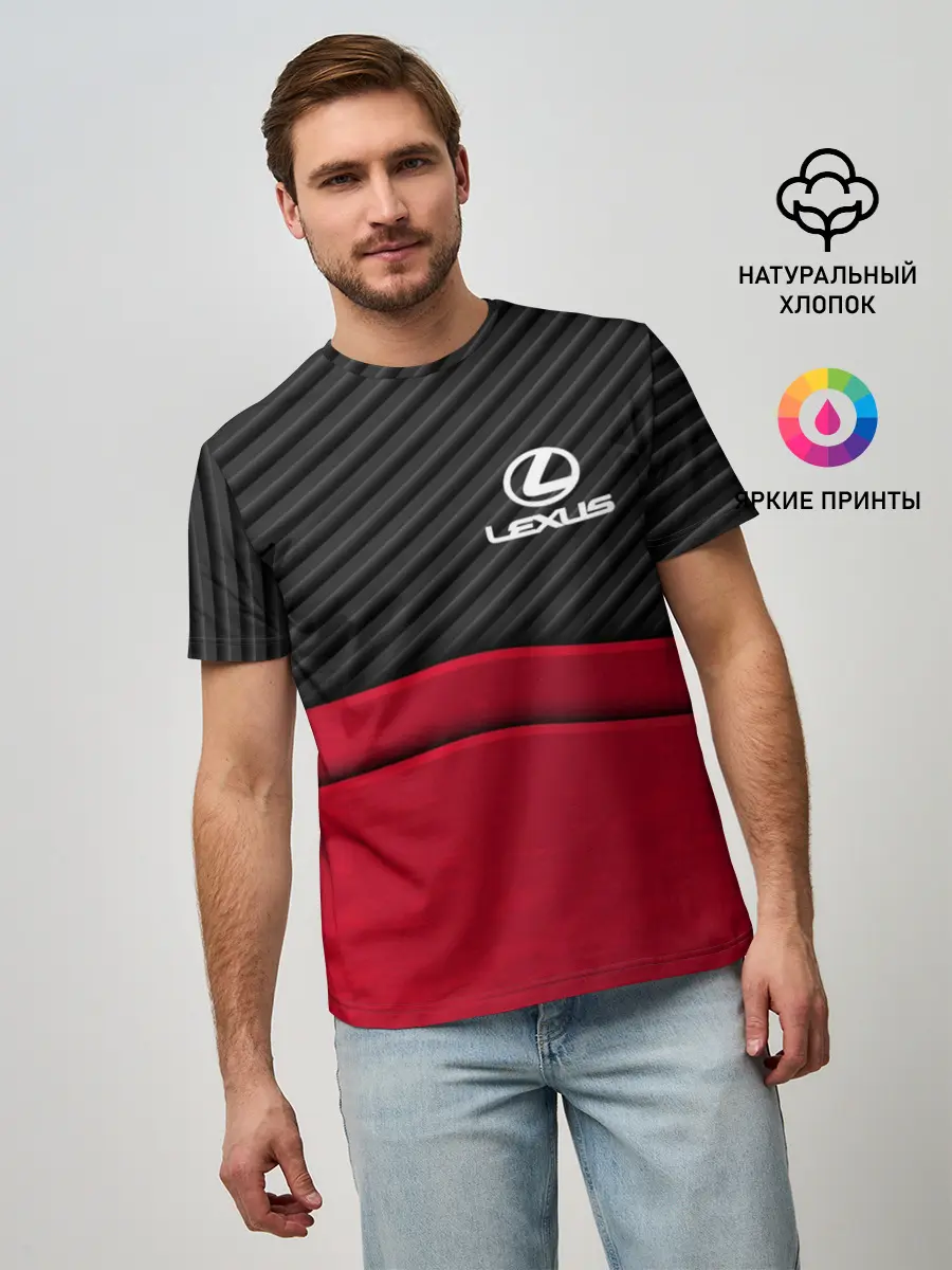 Мужская базовая футболка / LEXUS