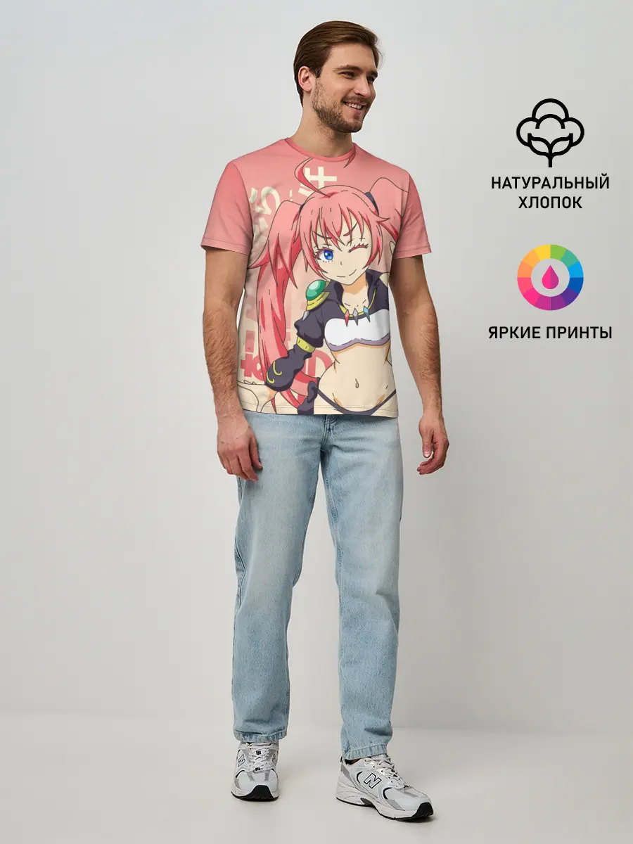 Мужская базовая футболка / TenSura, Милим