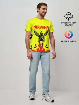 Мужская базовая футболка / NIRVANA