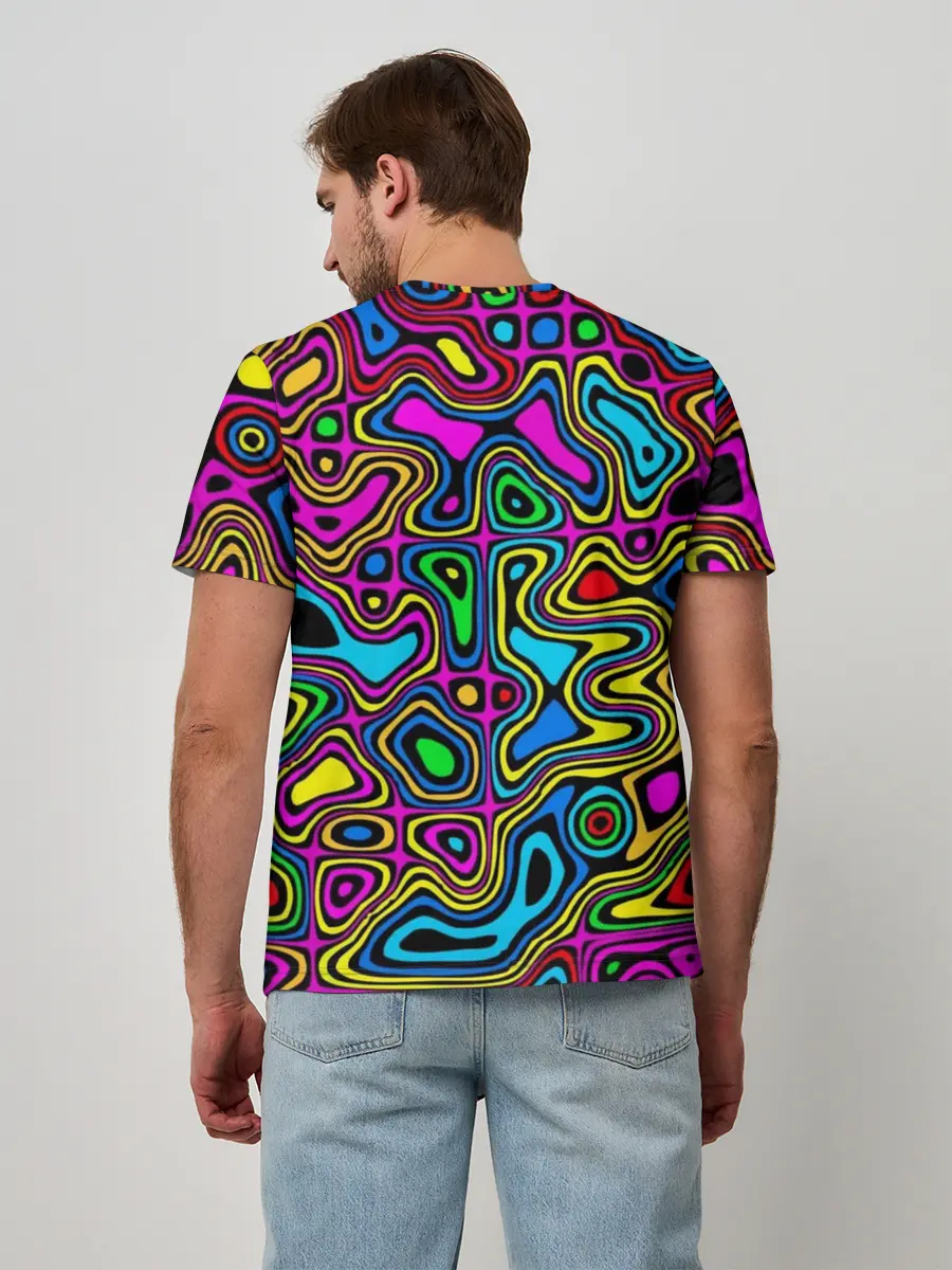 Мужская базовая футболка / Психоделика