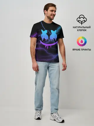 Мужская базовая футболка / Marshmello