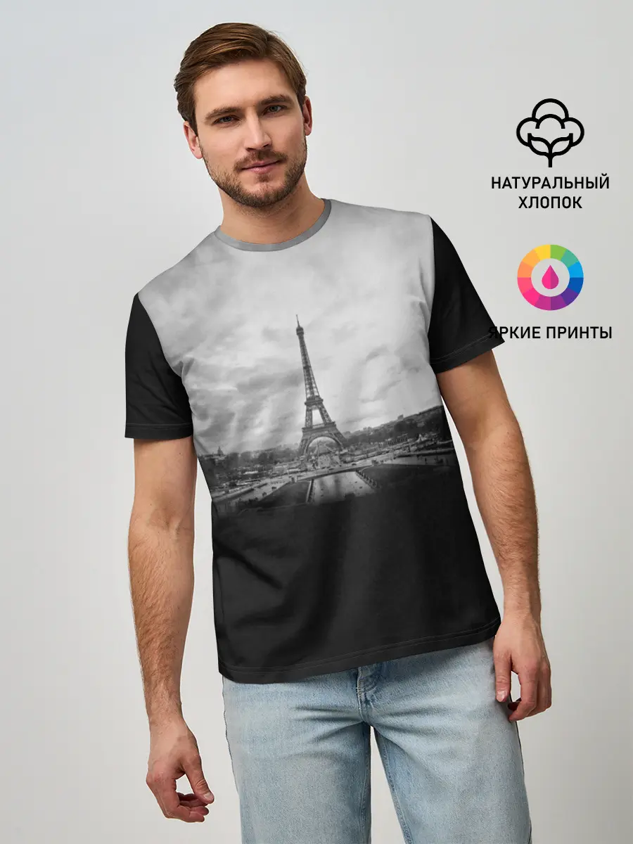 Мужская базовая футболка / Париж