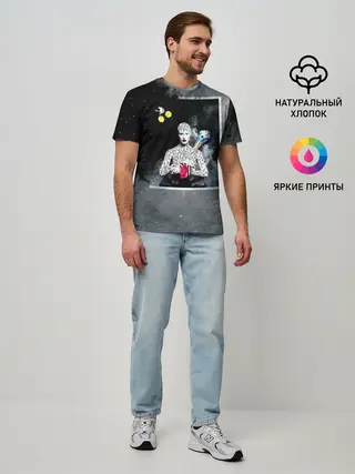 Мужская базовая футболка / Космос / Абстракция