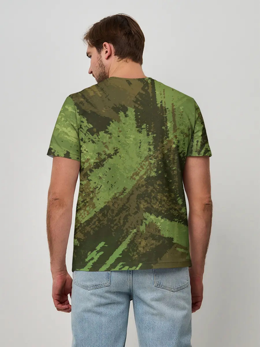 Мужская базовая футболка / КАМУФЛЯЖ BROWN