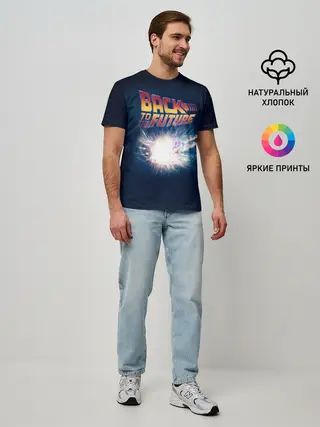Мужская базовая футболка / Back to the future_8