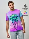 Мужская базовая футболка / Мороженое | Ice Scream | Череп
