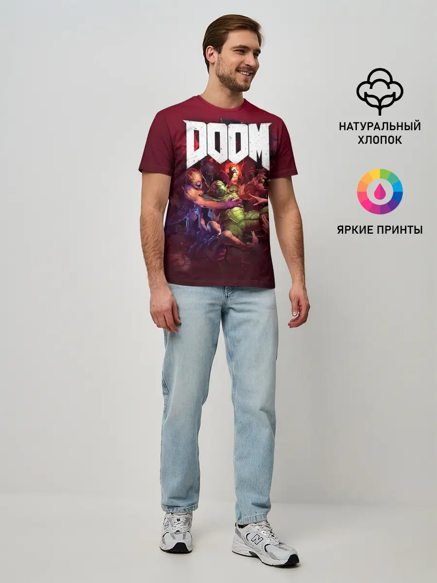 Мужская базовая футболка / Doom