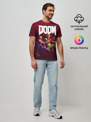 Мужская базовая футболка / Doom