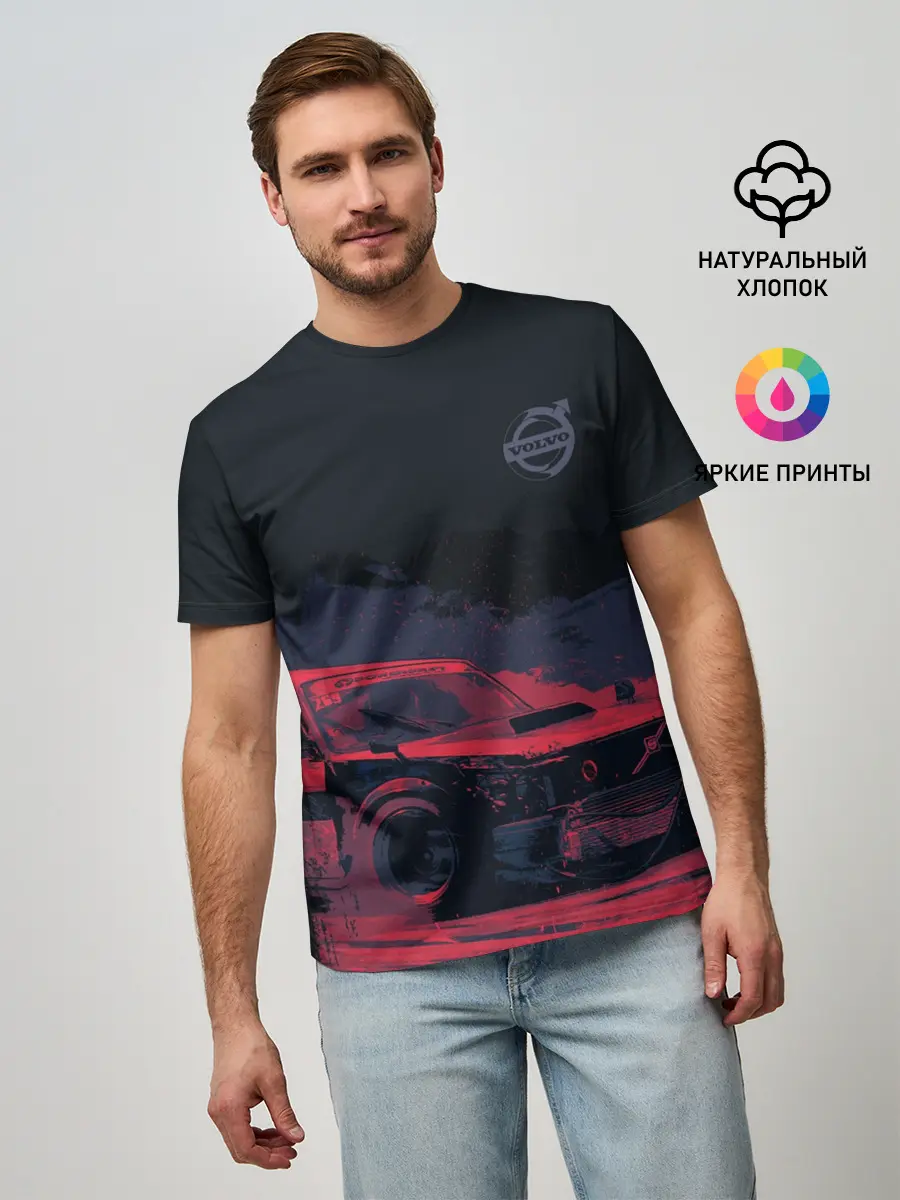 Мужская базовая футболка / Bosozoku Volvo