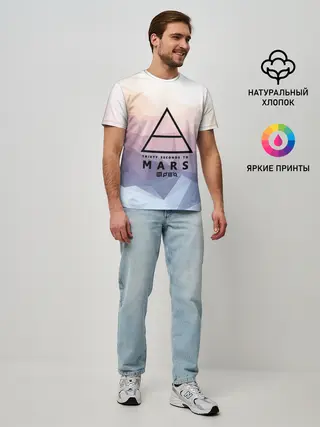 Мужская базовая футболка / 30 Seconds to Mars