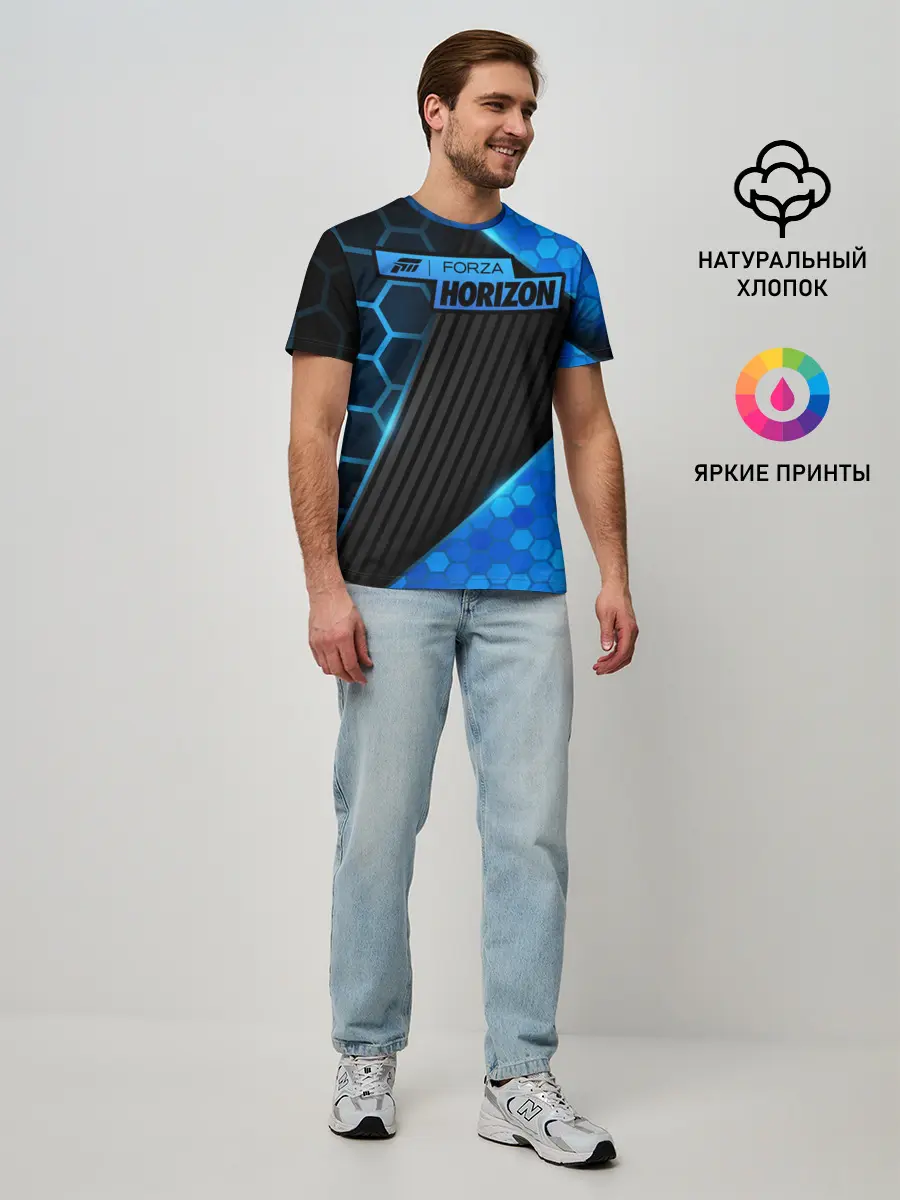 Мужская базовая футболка / Forza Horizon
