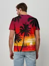 Мужская базовая футболка / Гавайский закат