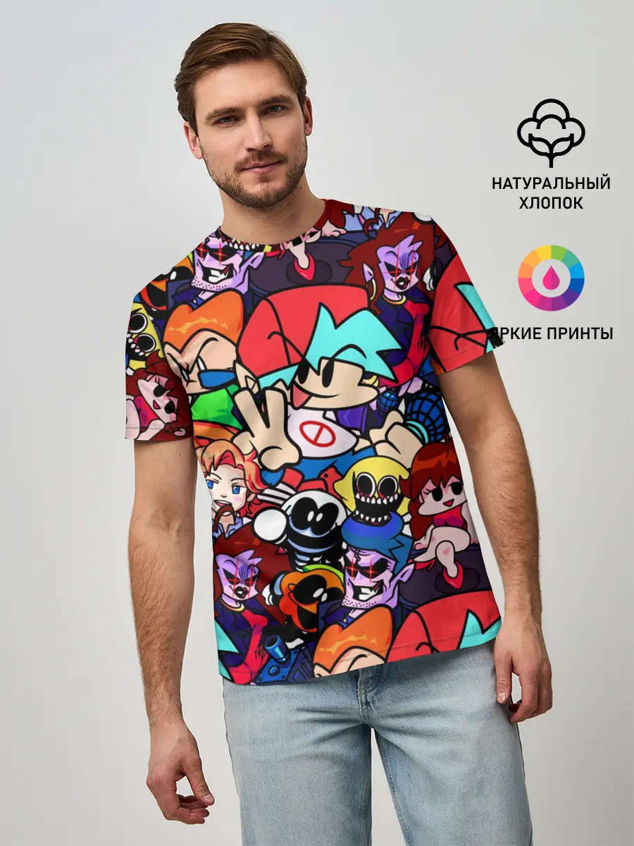 Мужская базовая футболка / Friday Night Funkin