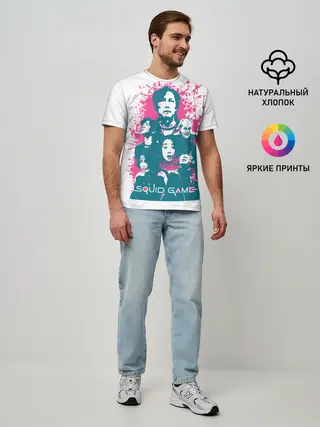 Мужская базовая футболка / Игра в кальмара: лучшие игроки