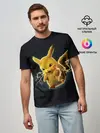 Мужская базовая футболка / Pikachu Pika Pika