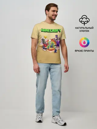Мужская базовая футболка / Minecraft