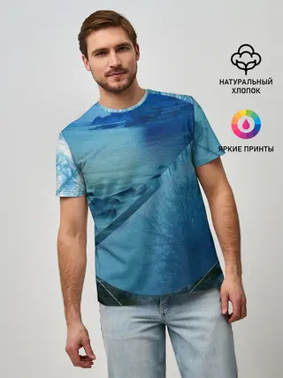 Мужская базовая футболка / ОЗЕРО