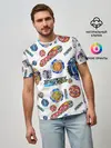 Мужская базовая футболка / Бейблэйд паттерн