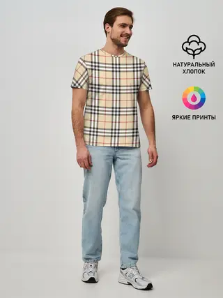 Мужская базовая футболка / Nova check