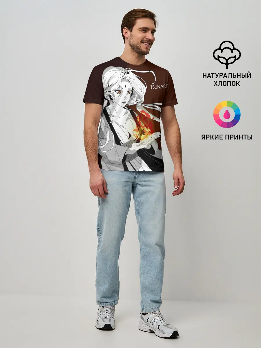 Мужская базовая футболка / Цунаде