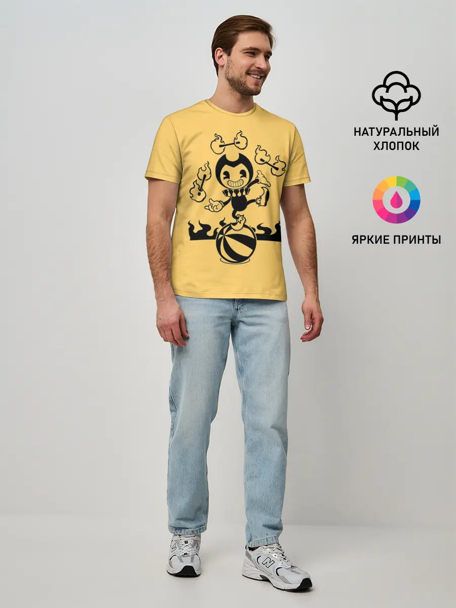 Мужская базовая футболка / Bendy And The Ink Machine