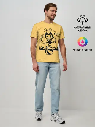 Мужская базовая футболка / Bendy And The Ink Machine