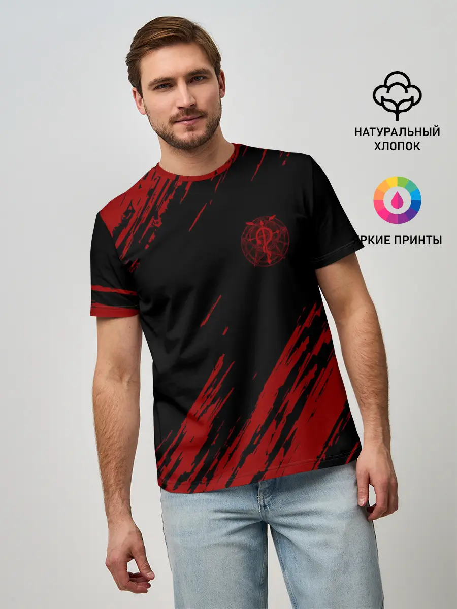 Мужская базовая футболка / Стальной алхимик | Fullmetal Alchemist