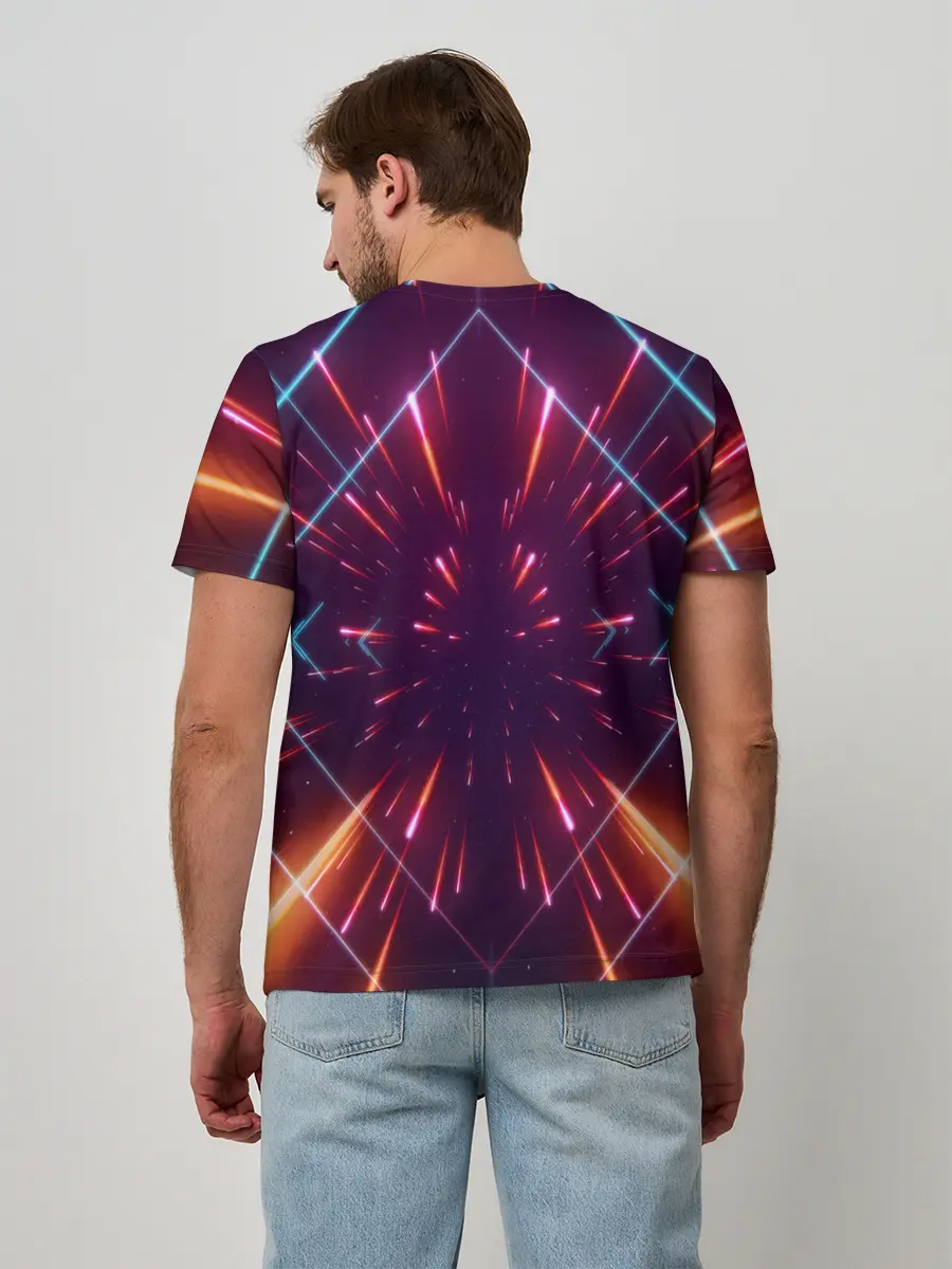 Мужская базовая футболка / SYNTHWAVE / RETROWAVE