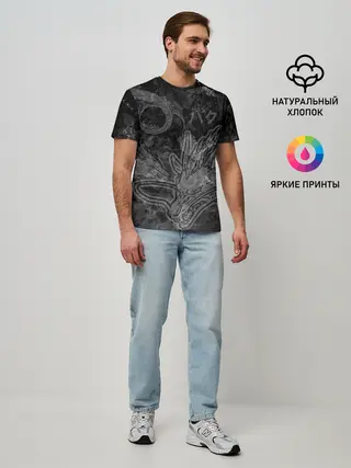 Мужская базовая футболка / Haku Dragon