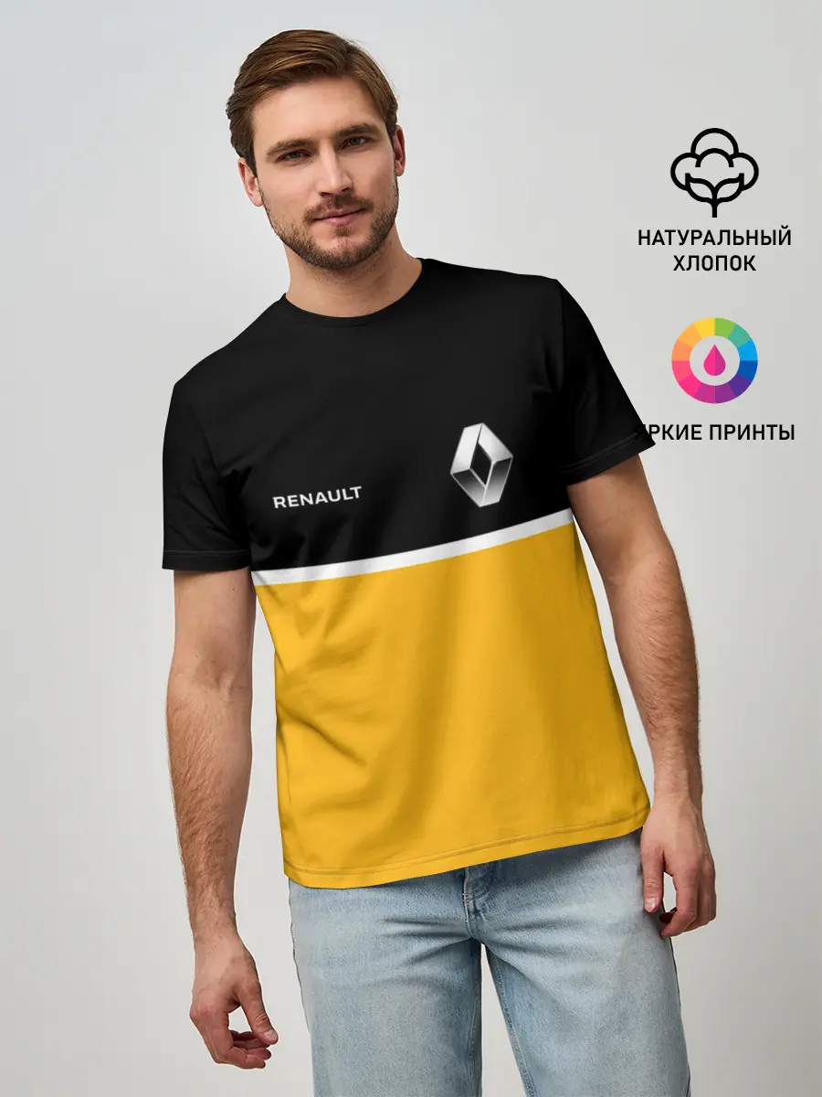 Мужская базовая футболка / Renault | Два цвета