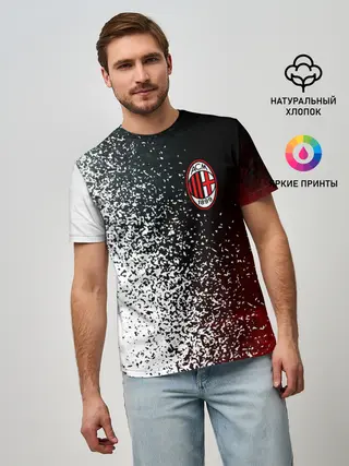 Мужская базовая футболка / AC MILAN / МИЛАН
