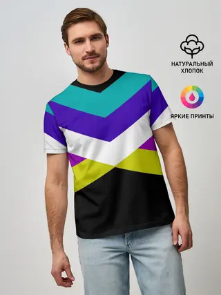 Мужская базовая футболка / Полосы