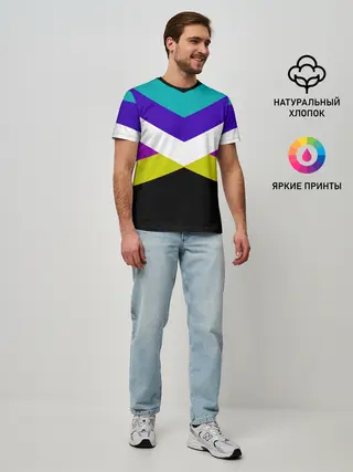 Мужская базовая футболка / Полосы