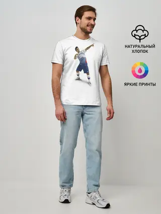 Мужская базовая футболка / Смешной Серхио Агуэро