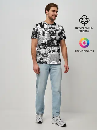 Мужская базовая футболка / Магическая Битва