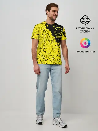 Мужская базовая футболка / NIRVANA / НИРВАНА