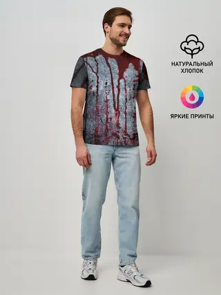 Мужская базовая футболка / Кровь на металле