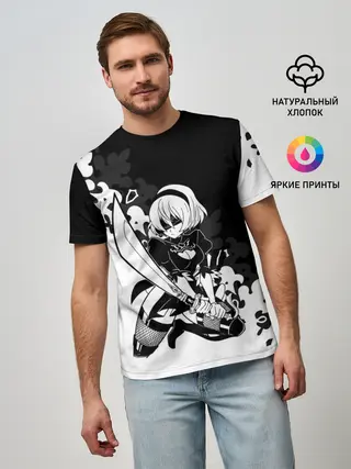 Мужская базовая футболка / NIER AUTOMATA