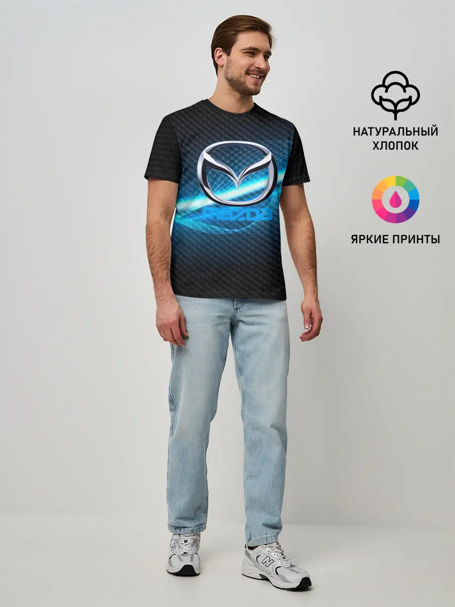 Мужская базовая футболка / mazda machine motor XXI