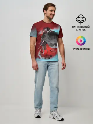 Мужская базовая футболка / ХЯККИМАРУ | ДОРОРО | DORORO