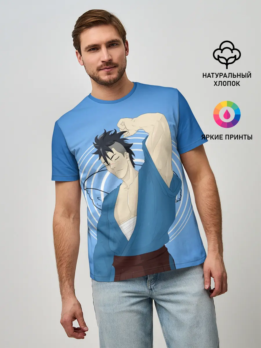 Мужская базовая футболка / Food wars Shokugeki no Soma