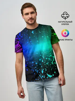 Мужская базовая футболка / Neon
