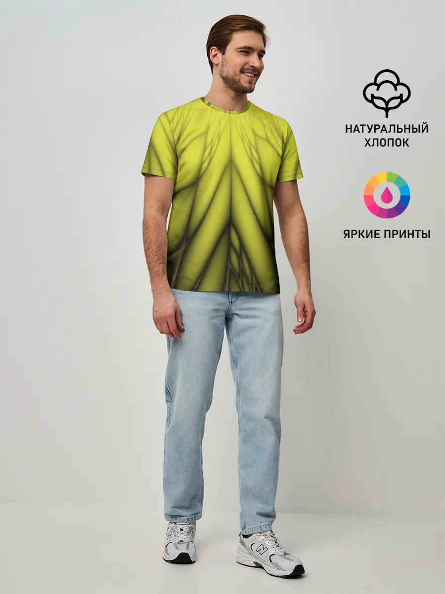 Мужская базовая футболка / Абстракция 535