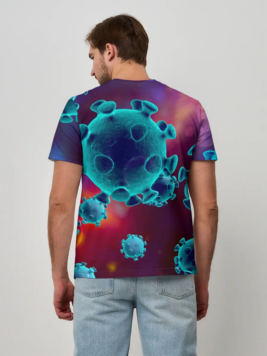 Мужская базовая футболка / Коронавирус
