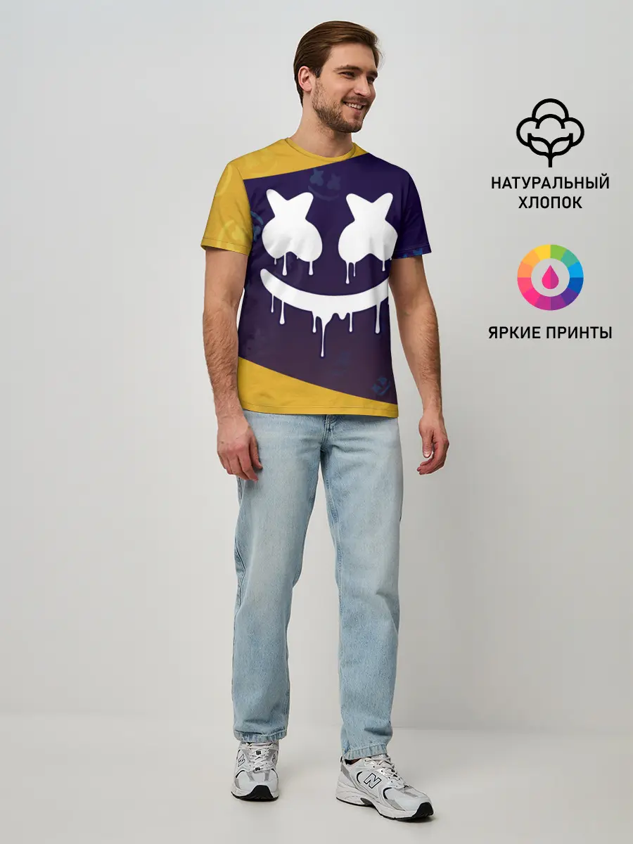 Мужская базовая футболка / MARSHMELLO / МАРШМЕЛЛОУ