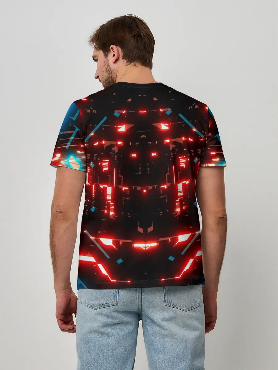 Мужская базовая футболка / Neon Lights