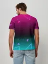 Мужская базовая футболка / RETRO CYBER BEAR NEON