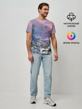 Мужская базовая футболка / Lil Peep