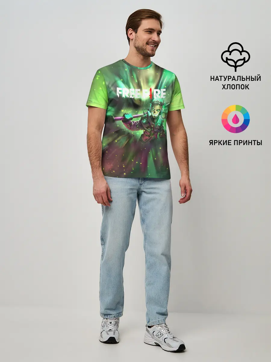 Мужская базовая футболка / FREEFIRE | Battlegrounds