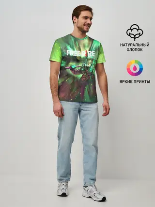 Мужская базовая футболка / FREEFIRE | Battlegrounds